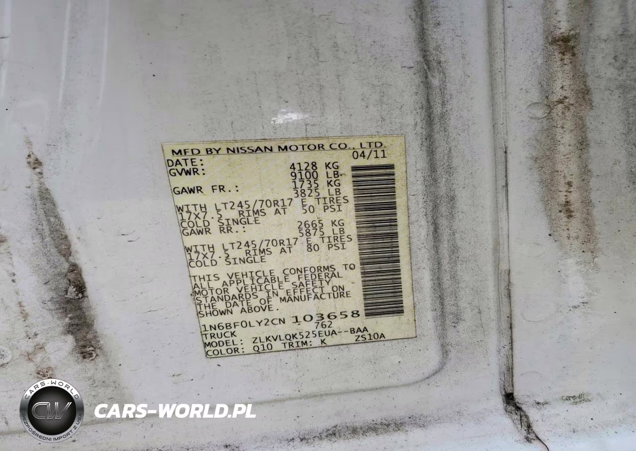 2012 Nissan Nv 2500 Delivery Van VIN:1N6BF0LY2CN103658 - 13