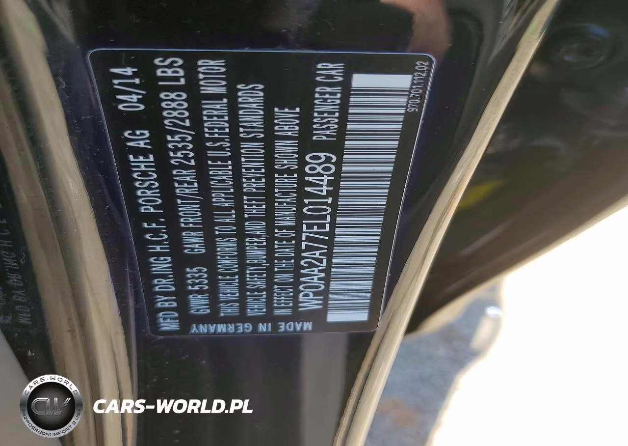 2014 Porsche Panamera 2 VIN:WP0AA2A77EL014489 - 13