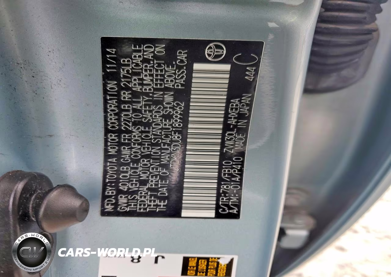 2015 Toyota Prius Two VIN:JTDKN3DU8F1899962 - 12