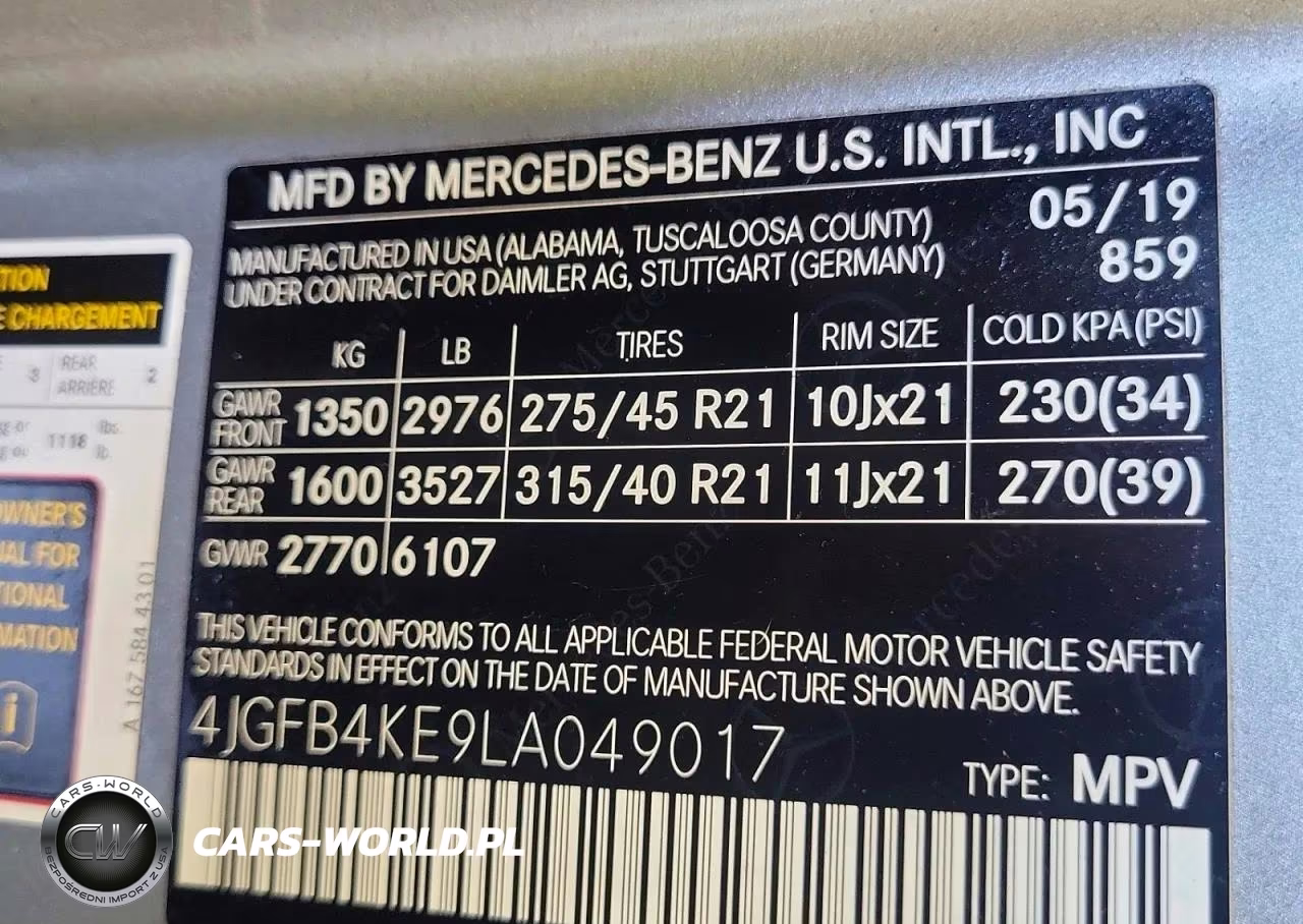 2020 Mercedes-Benz Gle 350 4Matic VIN:4JGFB4KE9LA049017 - 10