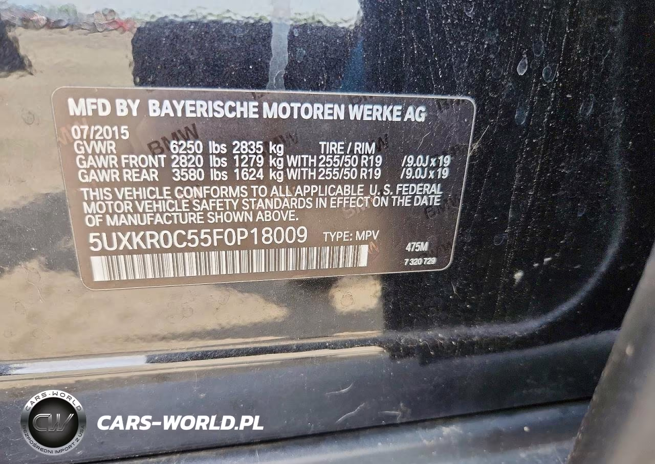 2015 BMW X5 xDrive35I VIN:5UXKR0C55F0P18009 - 13