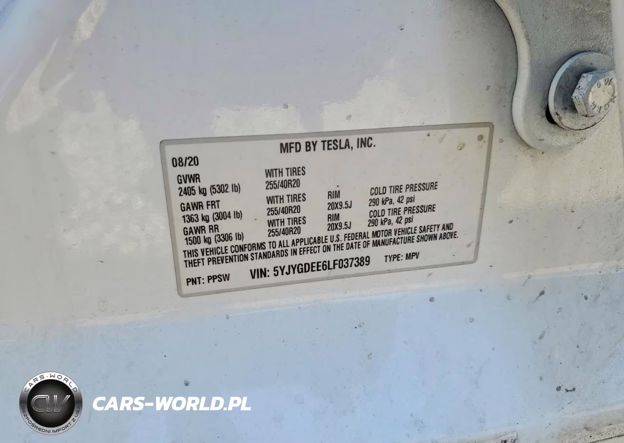 2020 Tesla Model Y VIN:5YJYGDEE6LF037389 - 13
