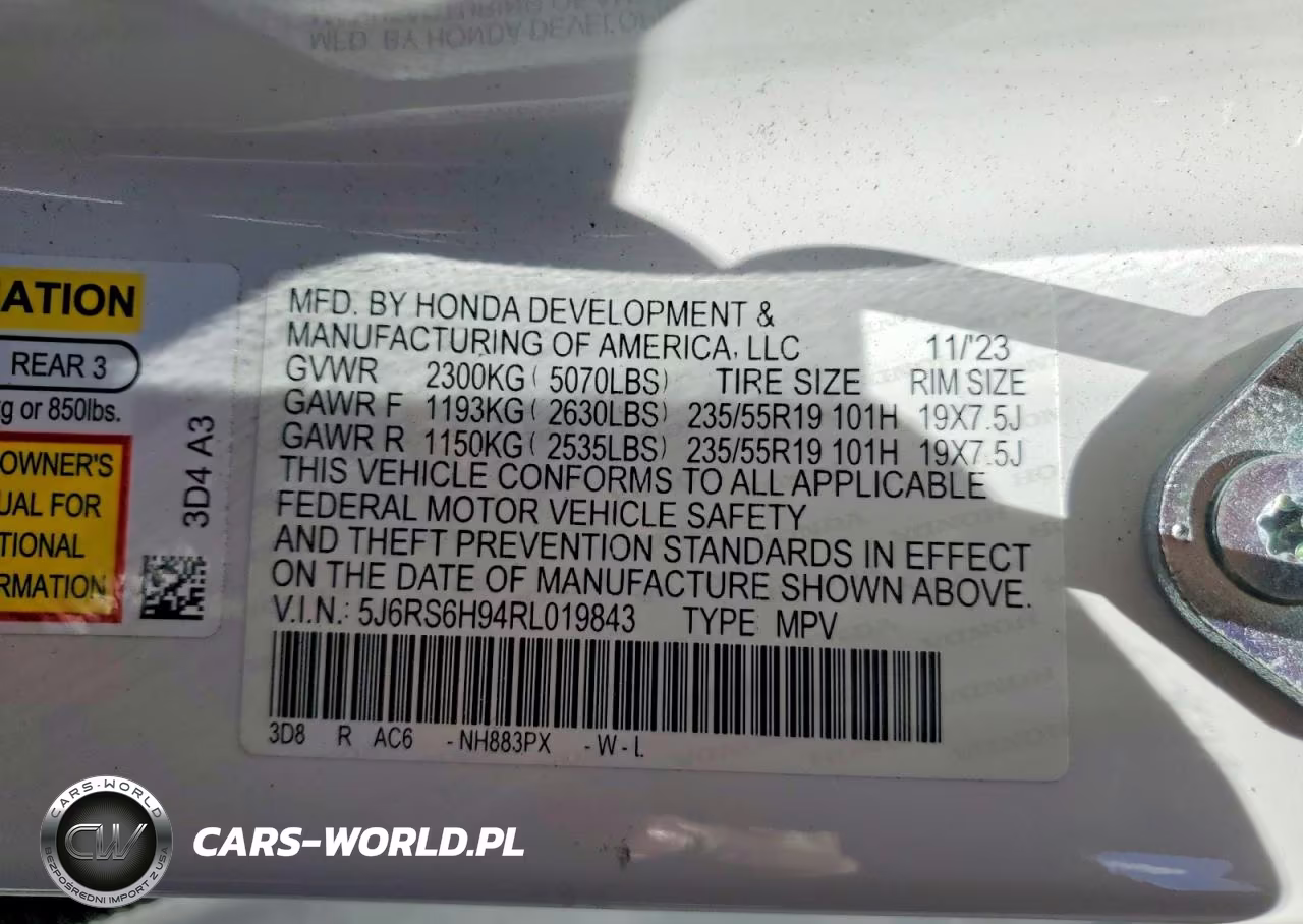 2024 Honda Cr-V Sport Touring VIN:5J6RS6H94RL019843 - 13