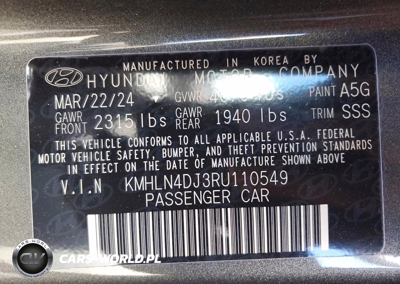 2024 Hyundai Elantra Limited VIN:KMHLN4DJ3RU110549 - 12
