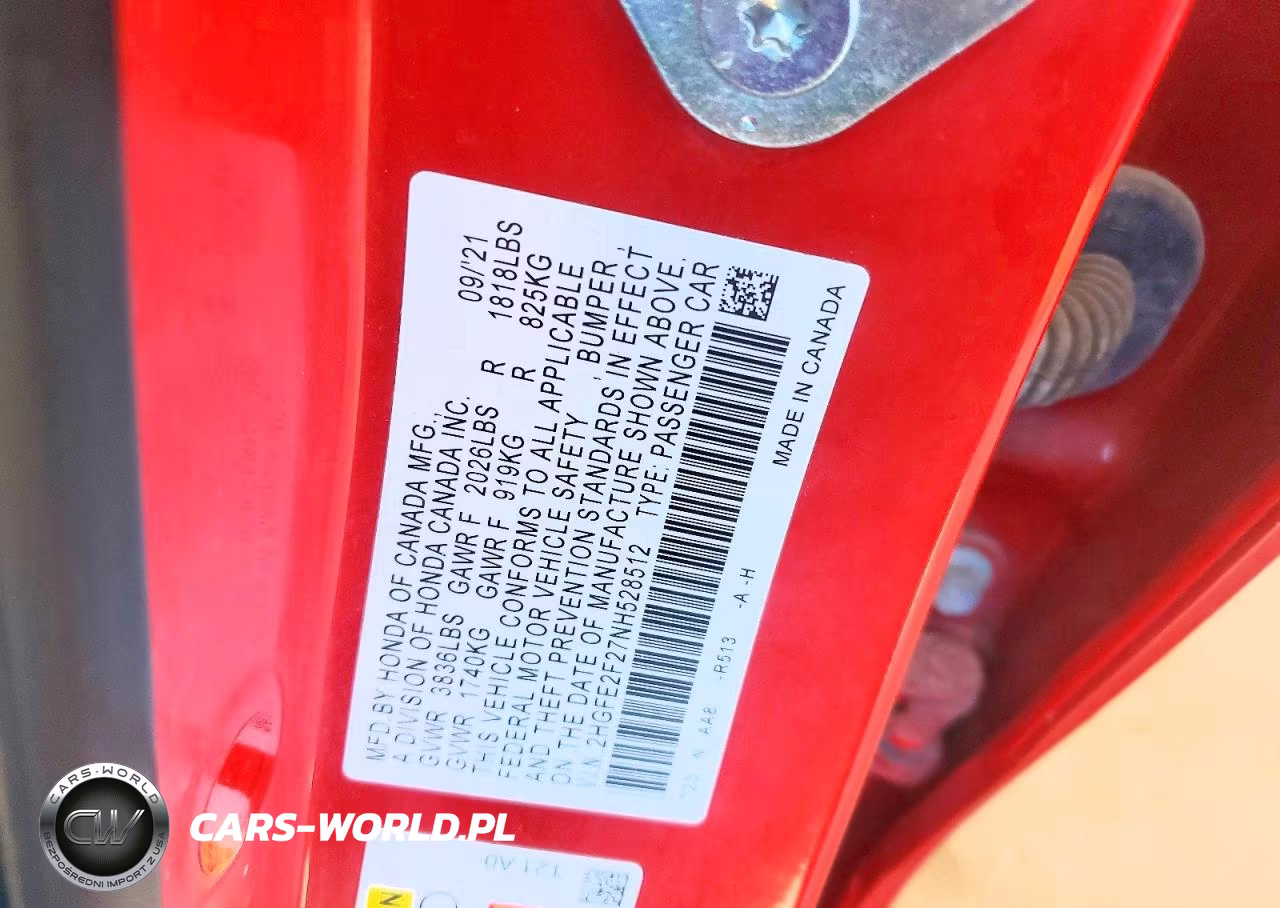 2022 Honda Civic Lx VIN:2HGFE2F27NH528512 - 12