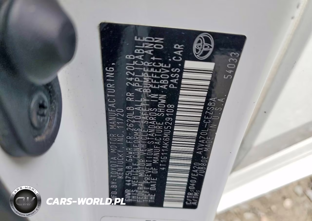 2021 Toyota Camry Se VIN:4T1G11AK6MU529108 - 13