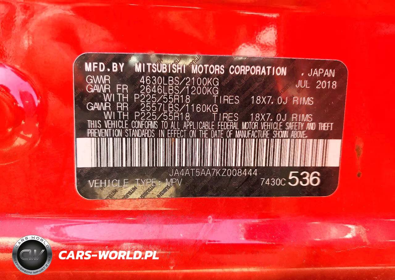 2019 Mitsubishi Eclipse Cross Se VIN:JA4AT5AA7KZ008444 - 13