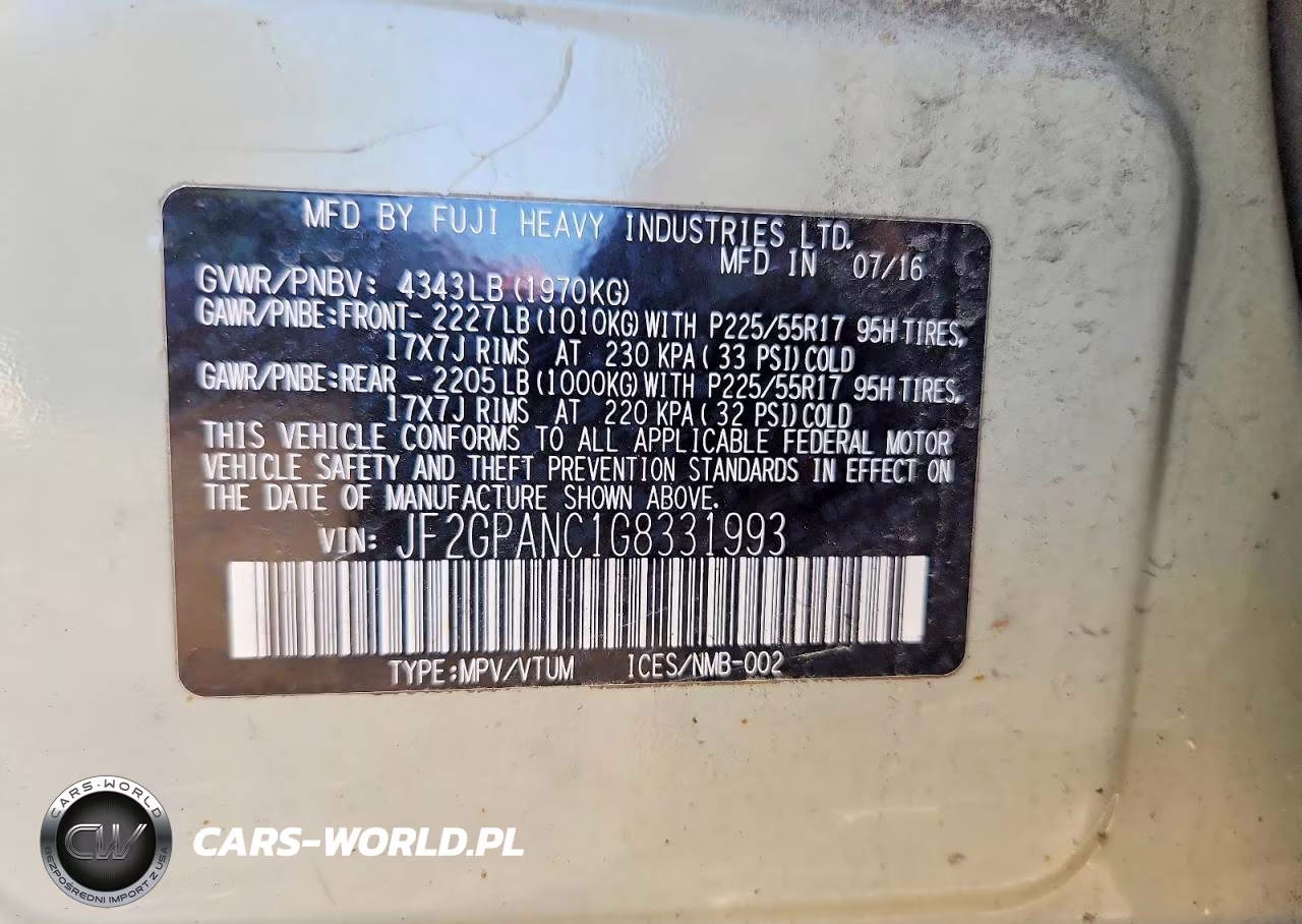 2016 Subaru Crosstrek Limited VIN:JF2GPANC1G8331993 - 12