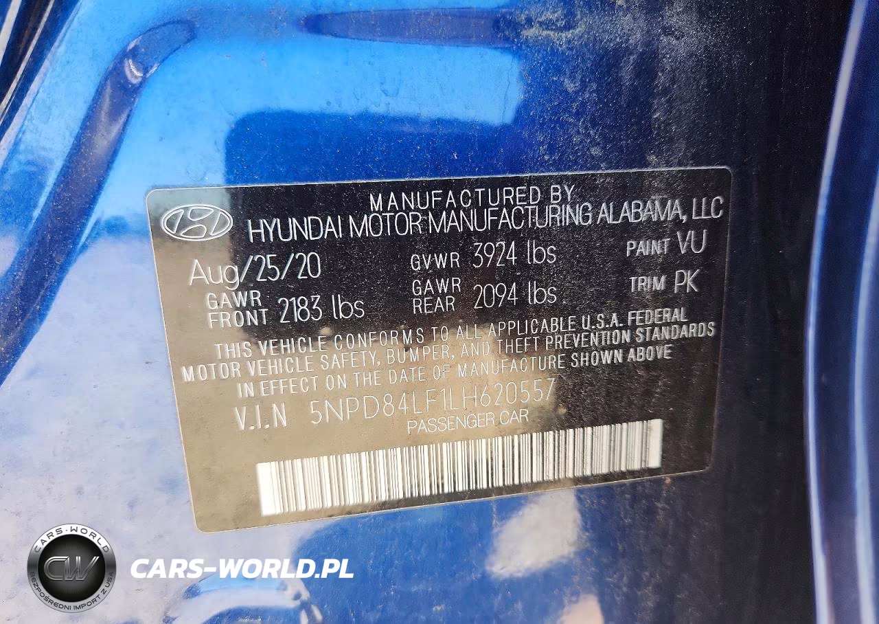 2020 Hyundai Elantra Sel VIN:5NPD84LF1LH620557 - 12