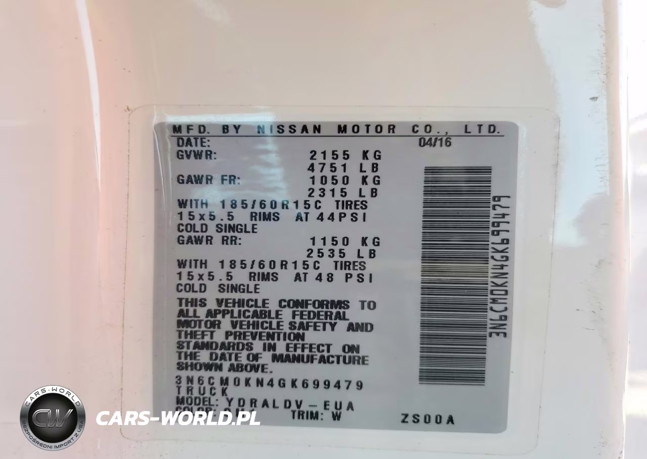 2016 Nissan Nv200 S VIN:3N6CM0KN4GK699479 - 14