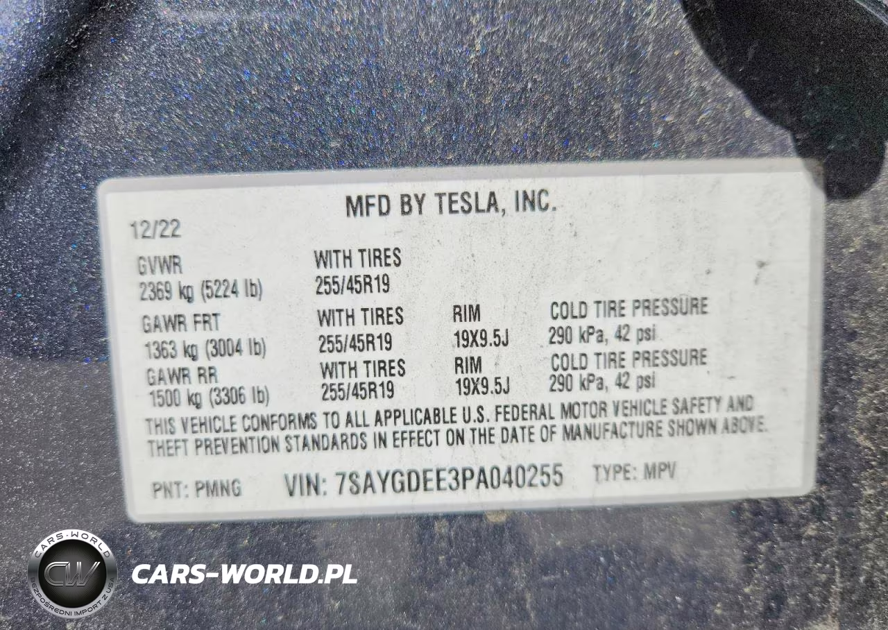 2023 Tesla Model Y VIN:7SAYGDEE3PA040255 - 12