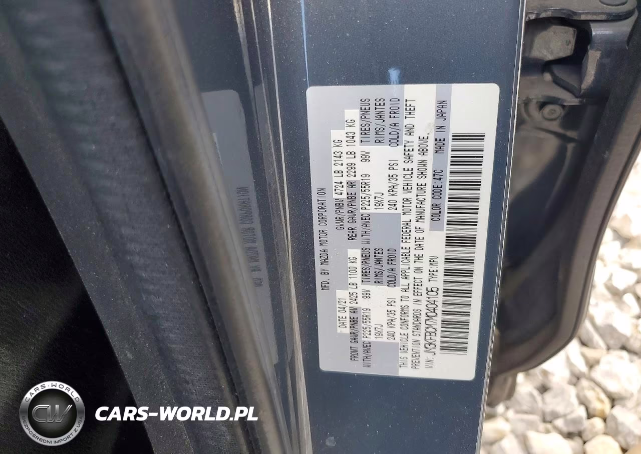 2021 Mazda Cx-5 Touring VIN:JM3KFBCM7M0404105 - 13