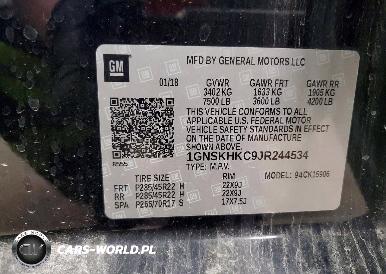 2018 Chevrolet Suburban K1500 Lt VIN:1GNSKHKC9JR244534 - 13