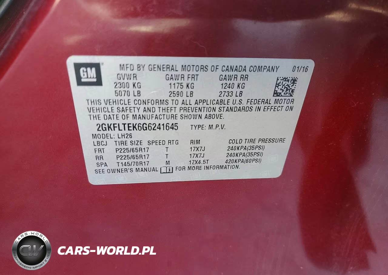 2016 GMC Terrain Sle VIN:2GKFLTEK6G6241645 - 13