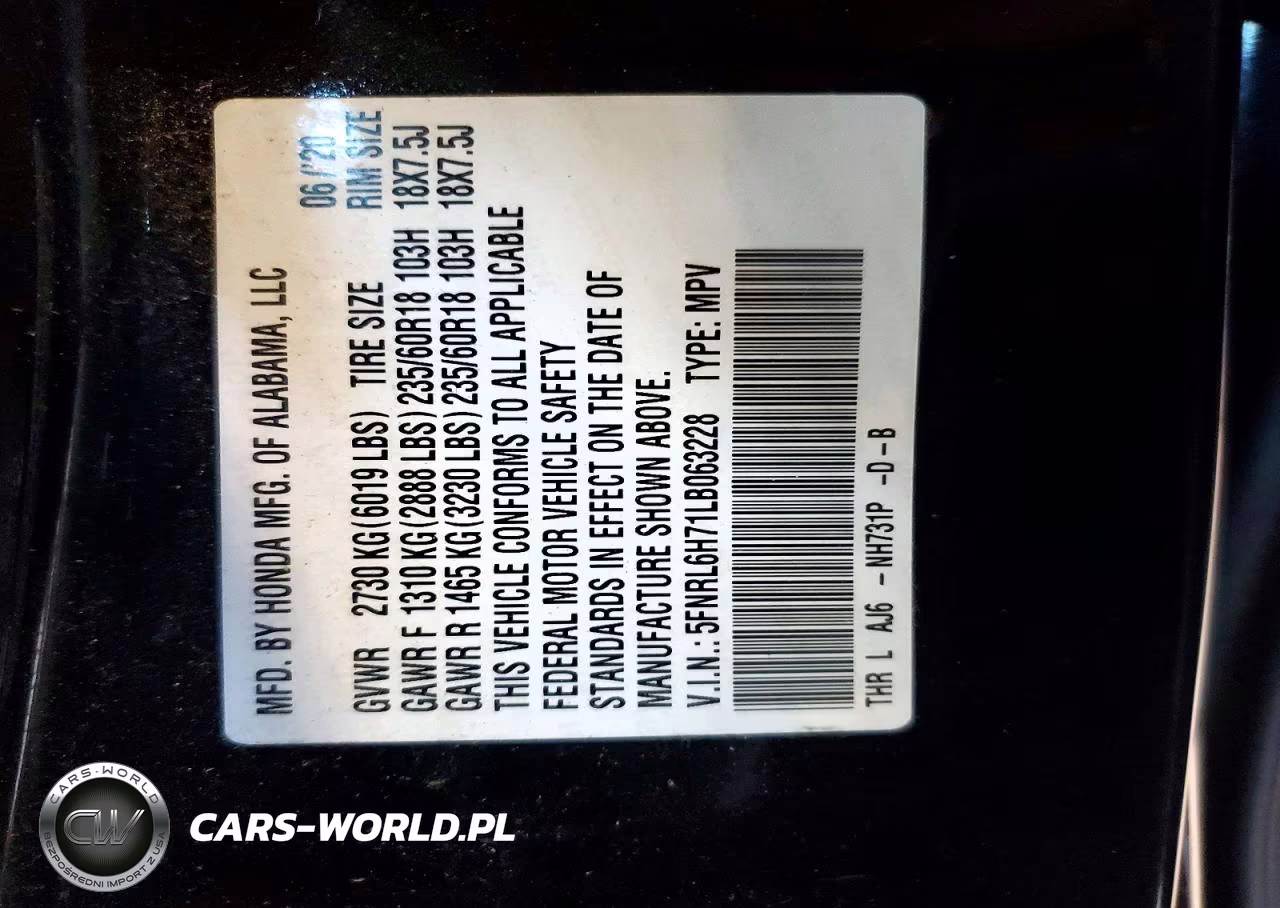2020 Honda Odyssey Exl VIN:5FNRL6H71LB063228 - 13