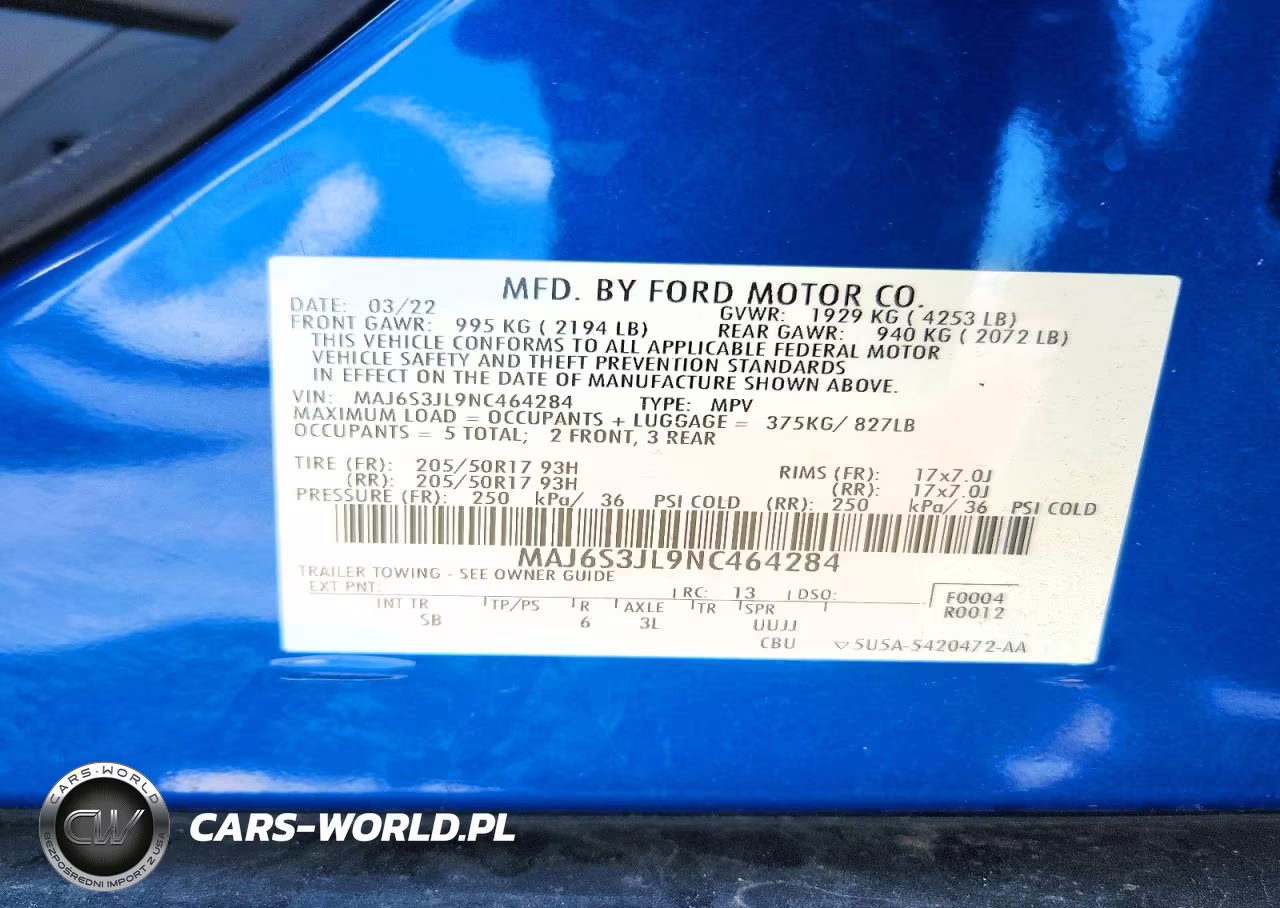 2022 Ford Ecosport Ses VIN:MAJ6S3JL9NC464284 - 13