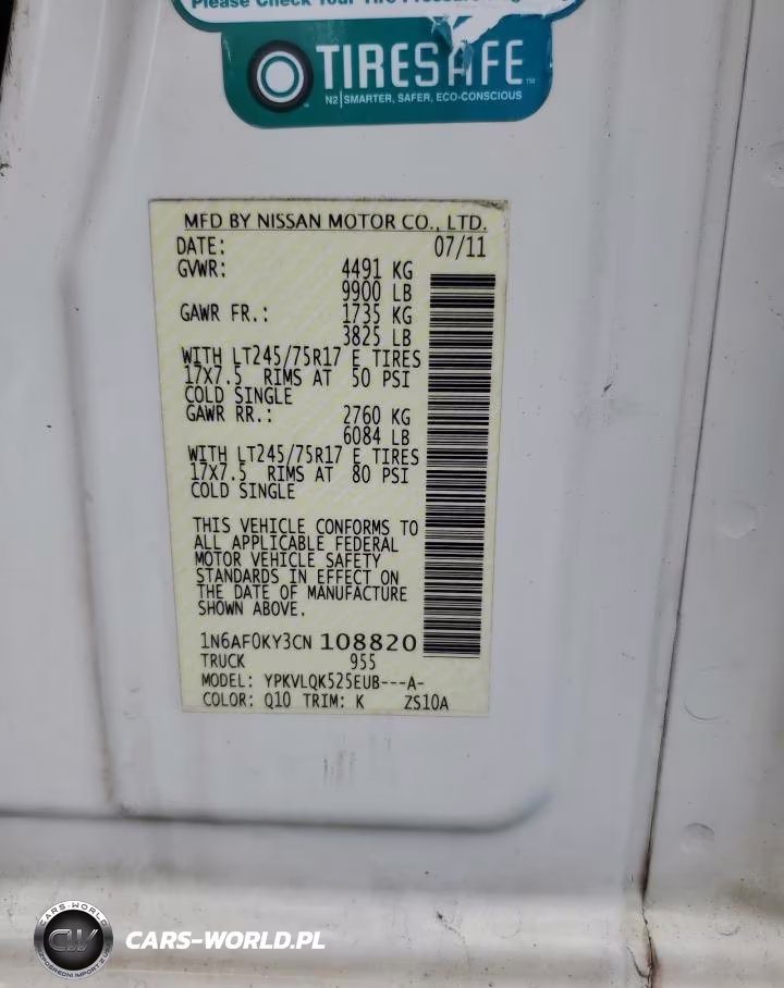 2012 Nissan Nv 2500 Hd S VIN:1N6AF0KY3CN108820 - 13