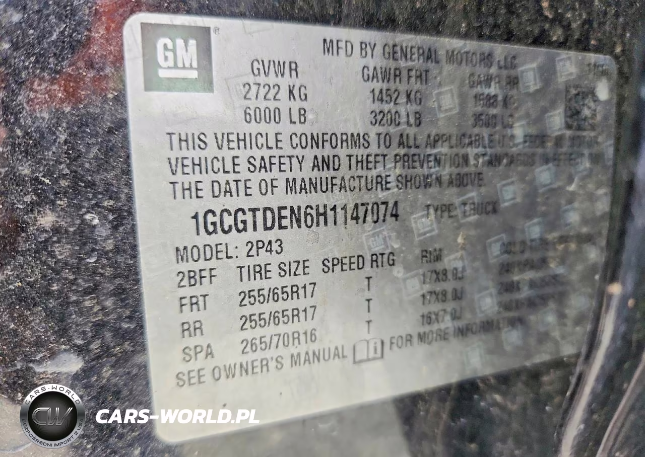 2017 Chevrolet Colorado Z71 VIN:1GCGTDEN6H1147074 - 12