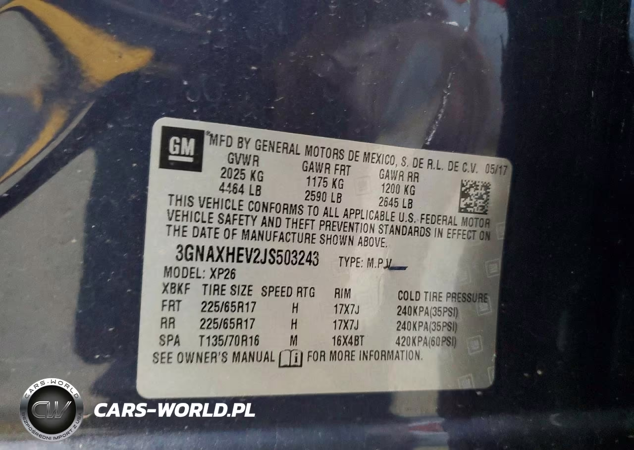 2018 Chevrolet Equinox Ls VIN:3GNAXHEV2JS503243 - 13