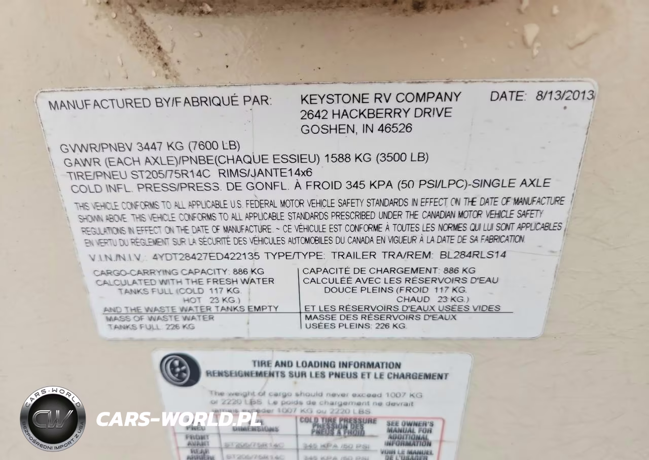 2014 Keystone Bullet Camper VIN:4YDT28427ED422135 - 10