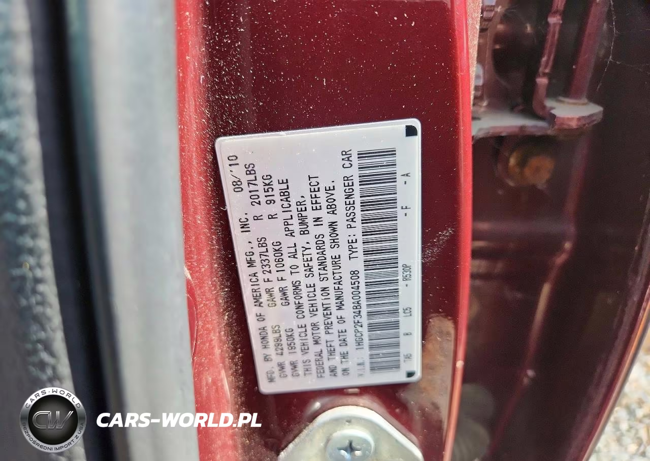 2011 Honda Accord Lx VIN:1HGCP2F34BA004508 - 12