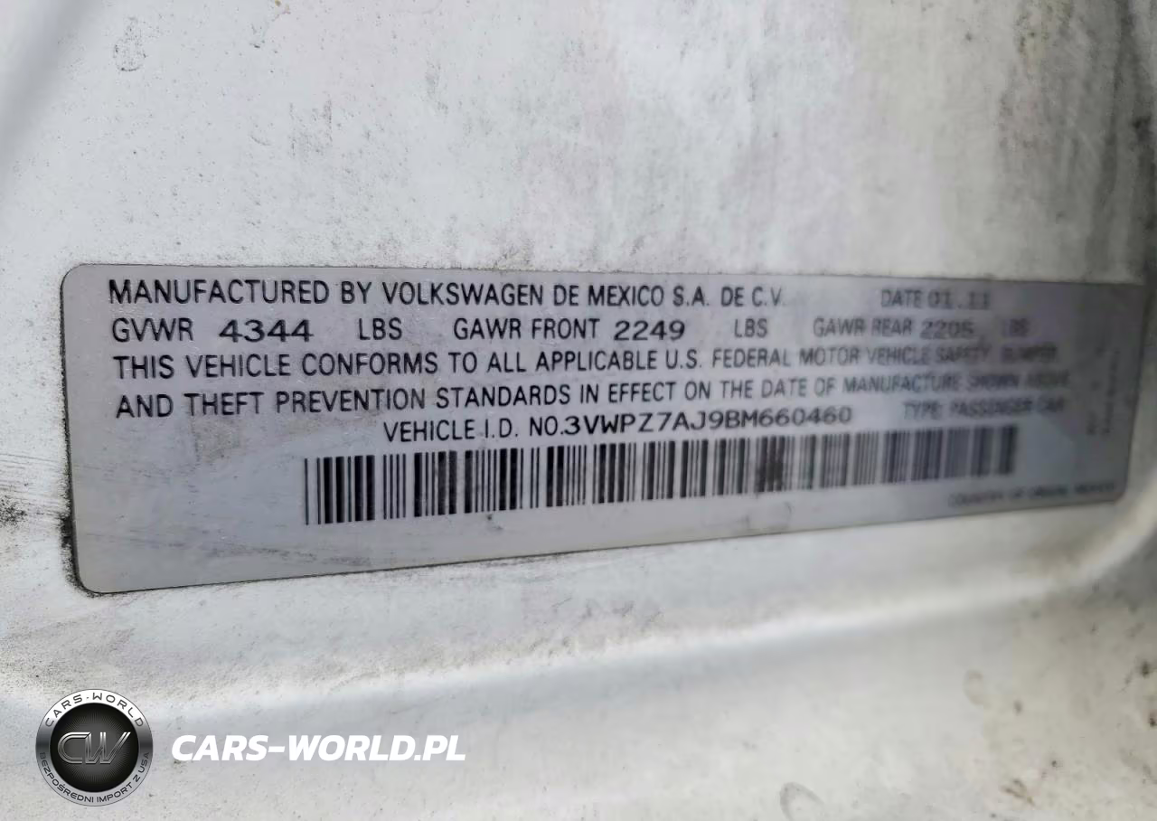 2011 Volkswagen Jetta S VIN:3VWPZ7AJ9BM660460 - 13