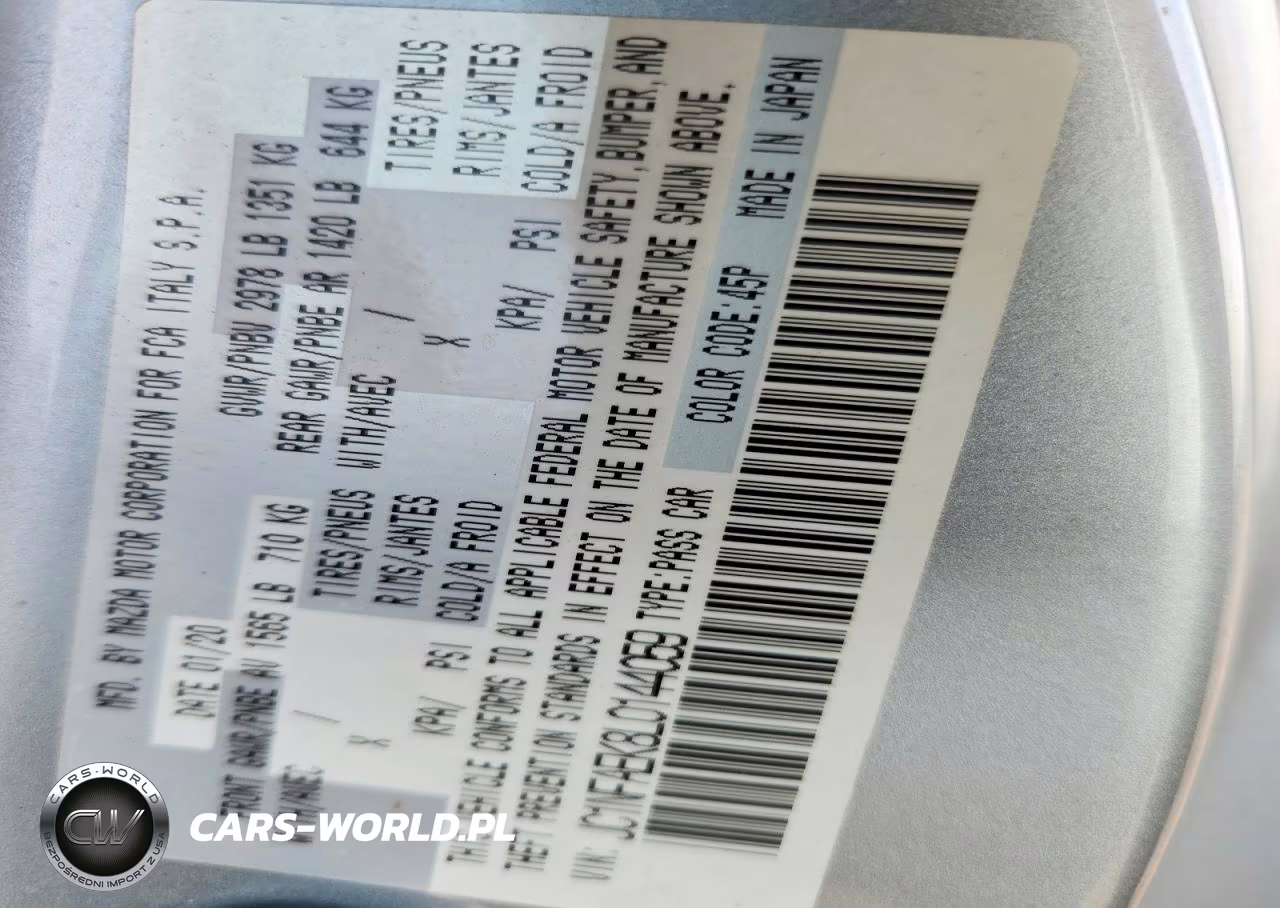 2020 Fiat 124 Spider Classica VIN:JC1NFAEK8L0144059 - 12