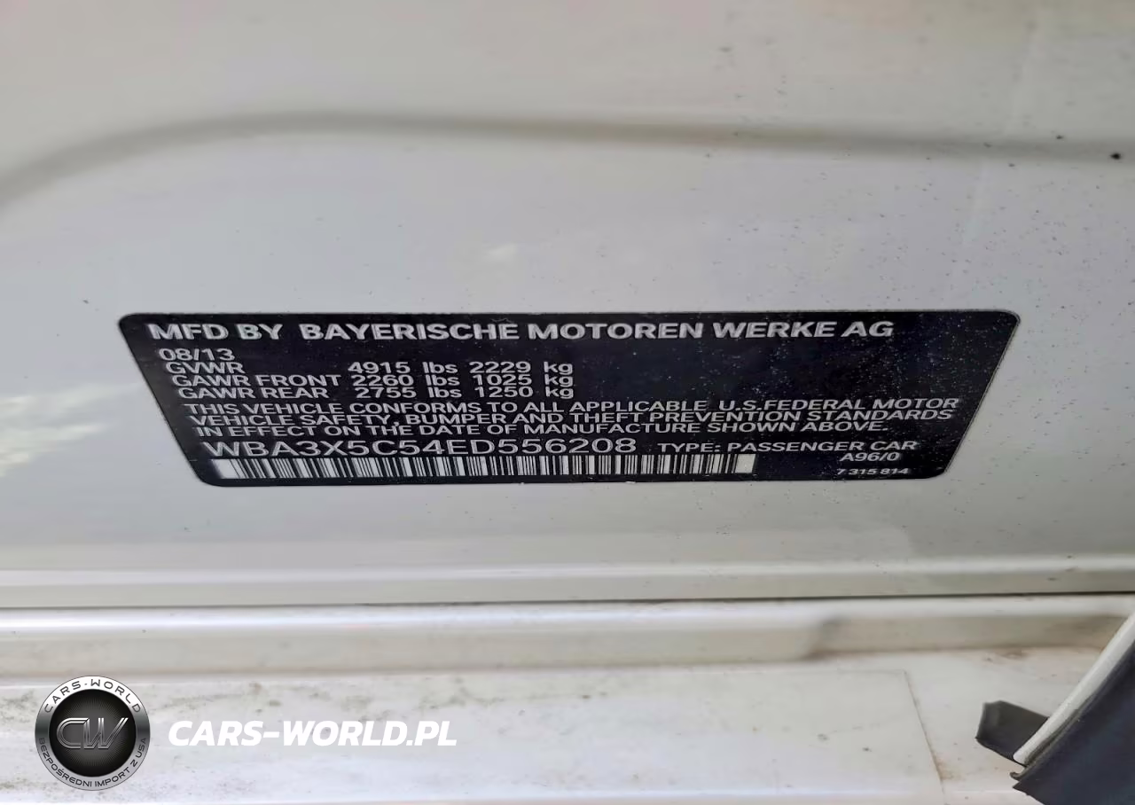 2014 BMW 328 Xigt VIN:WBA3X5C54ED556208 - 12