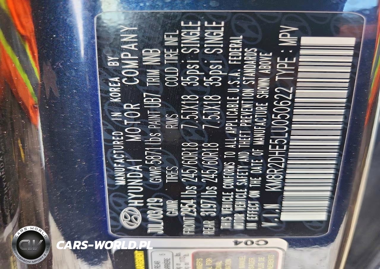 2020 Hyundai Palisade VIN:KM8R2DHE5LU050622 - 13
