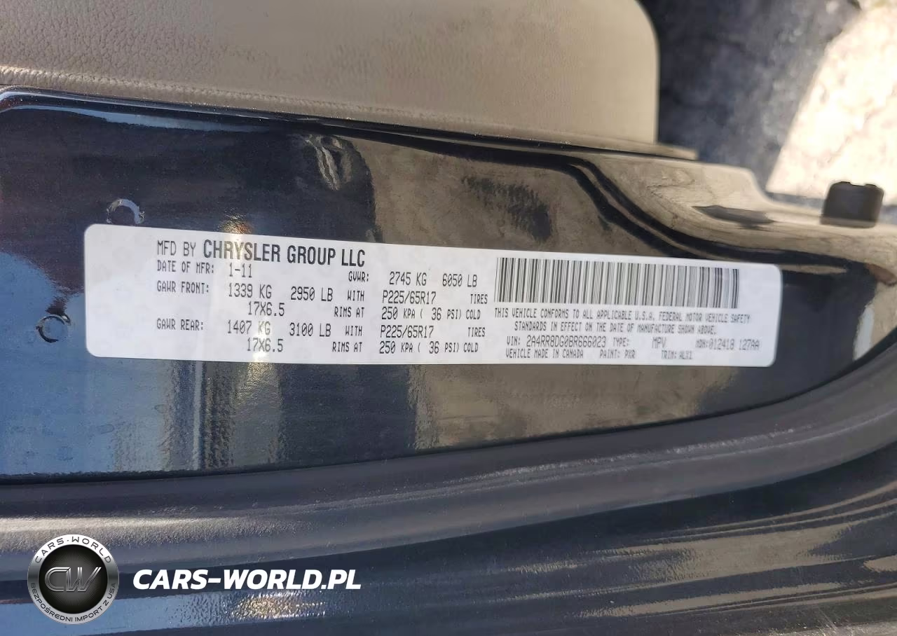 2011 Chrysler Town & Country Touring L VIN:2A4RR8DG0BR666023 - 14