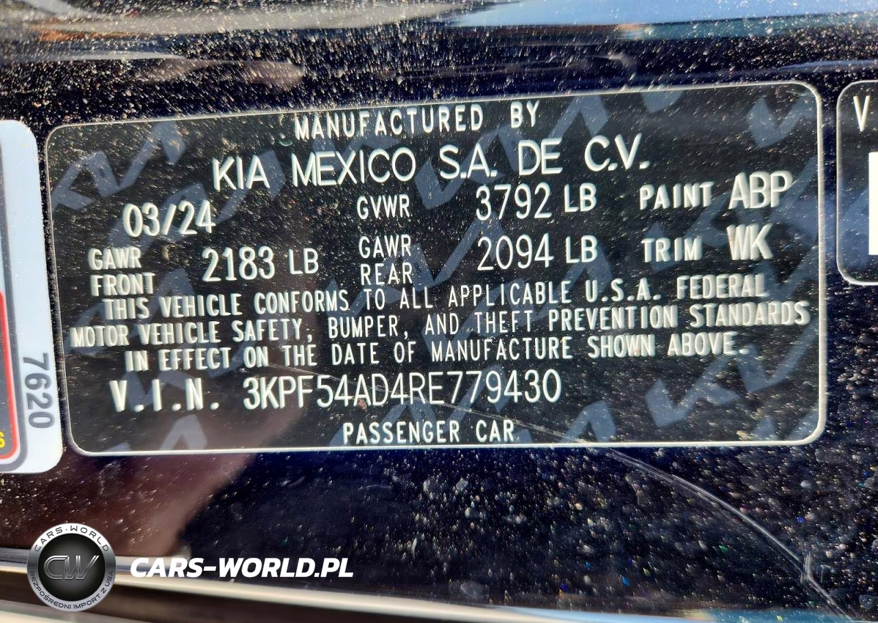 2024 Kia Forte Gt Line VIN:3KPF54AD4RE779430 - 12
