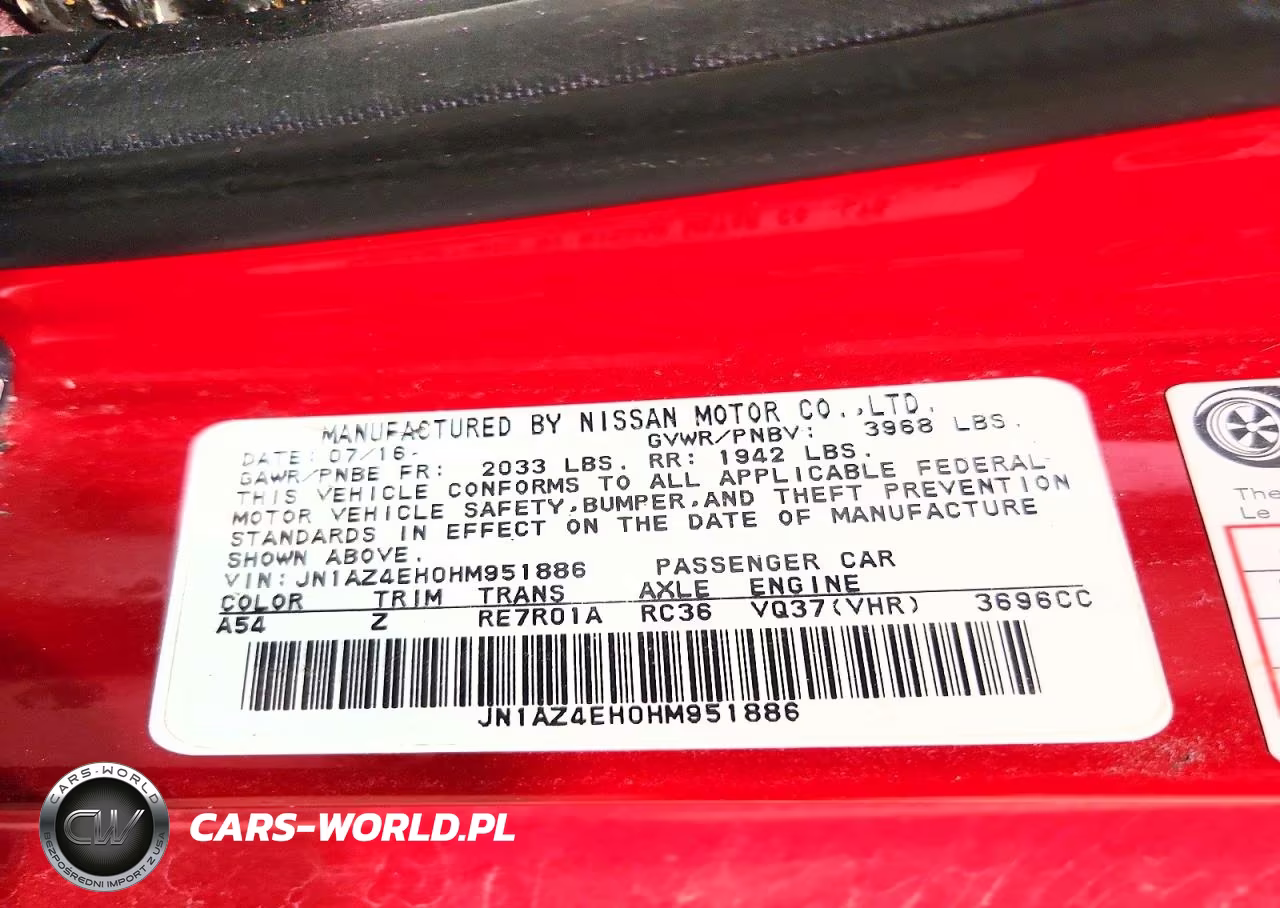 2017 Nissan 370Z Nismo VIN:JN1AZ4EH0HM951886 - 13