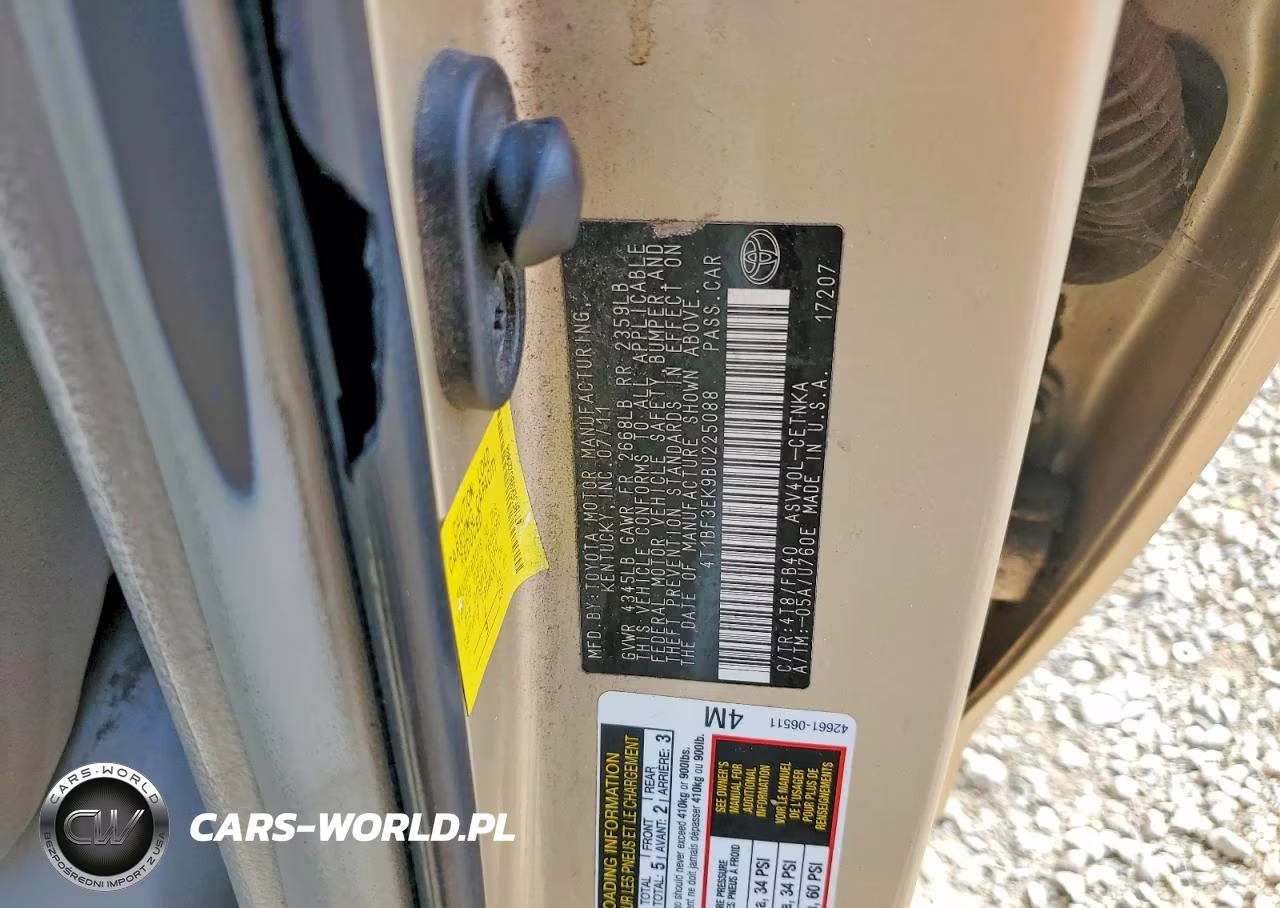 2011 Toyota Camry Le VIN:4T1BF3EK9BU225088 - 12
