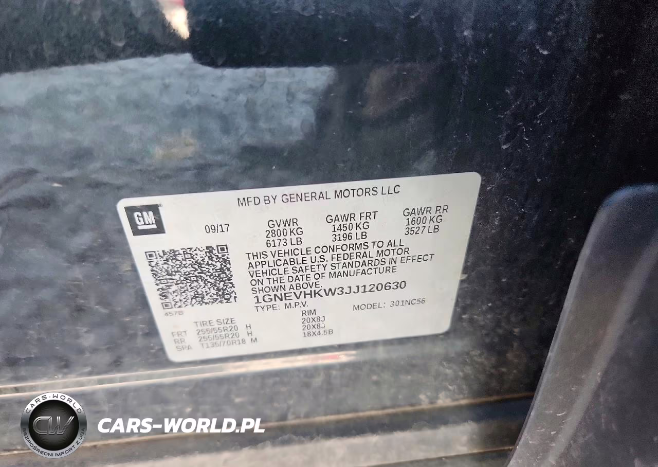 2018 Chevrolet Traverse Lt VIN:1GNEVHKW3JJ120630 - 13