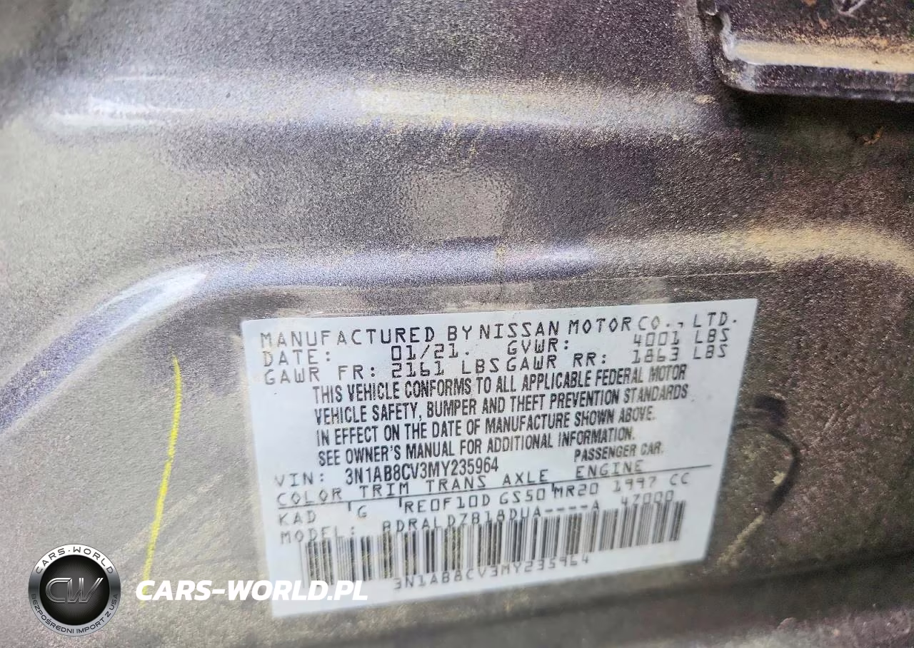 2021 Nissan Sentra Sv VIN:3N1AB8CV3MY235964 - 12