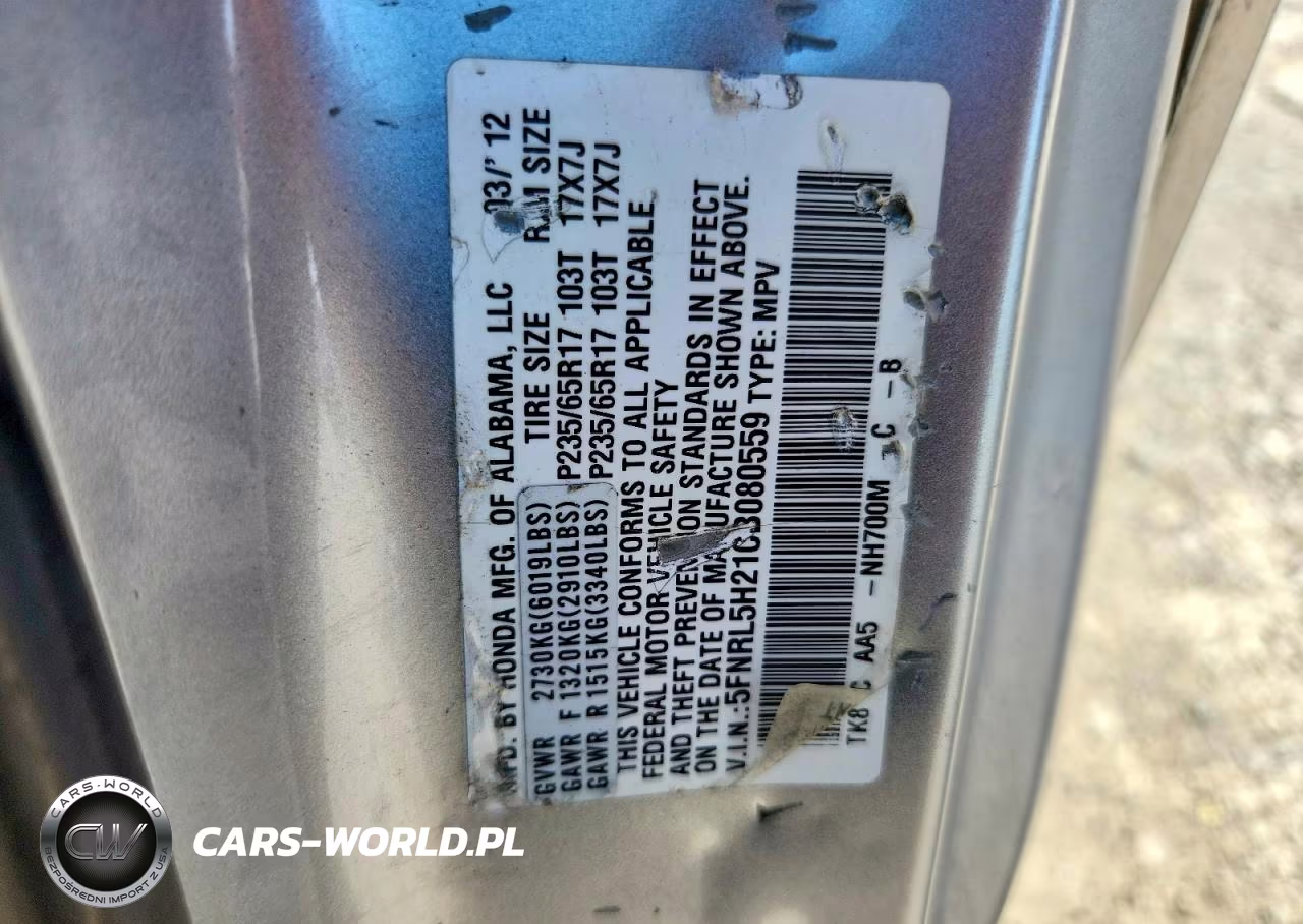 2012 Honda Odyssey Lx VIN:5FNRL5H21CB080559 - 13