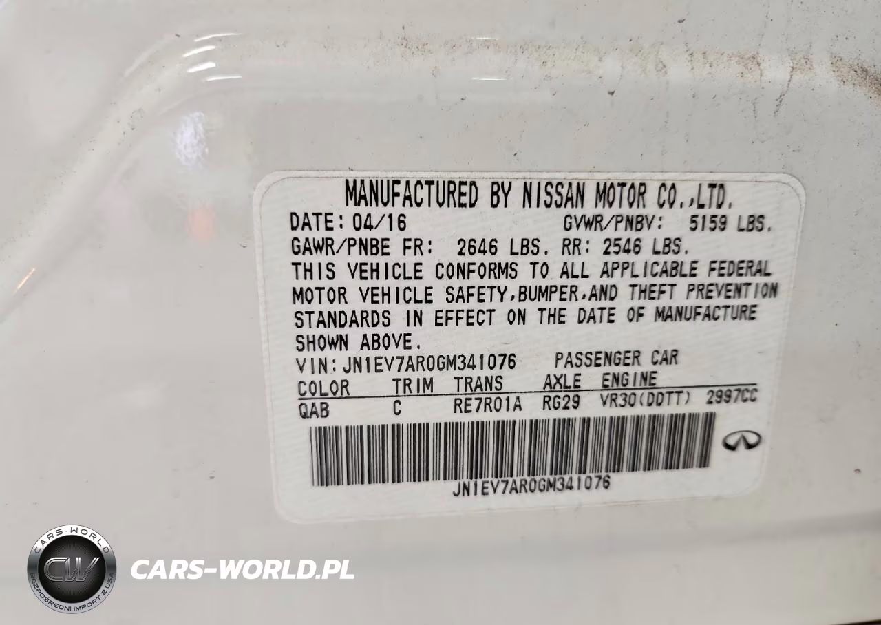 2016 Infi Q50 Premiu VIN:JN1EV7AR0GM341076 - 13