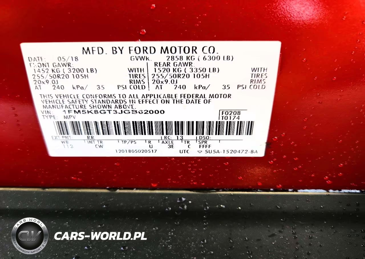 2018 Ford Explorer Sport VIN:1FM5K8GT3JGB62000 - 14