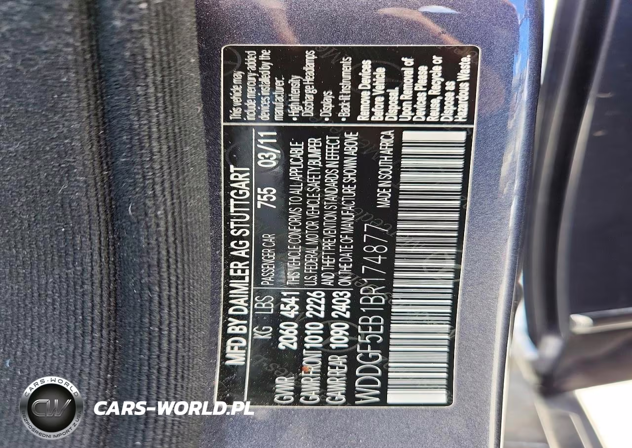 2011 Mercedes-Benz C 300 VIN:WDDGF5EB1BR174877 - 13
