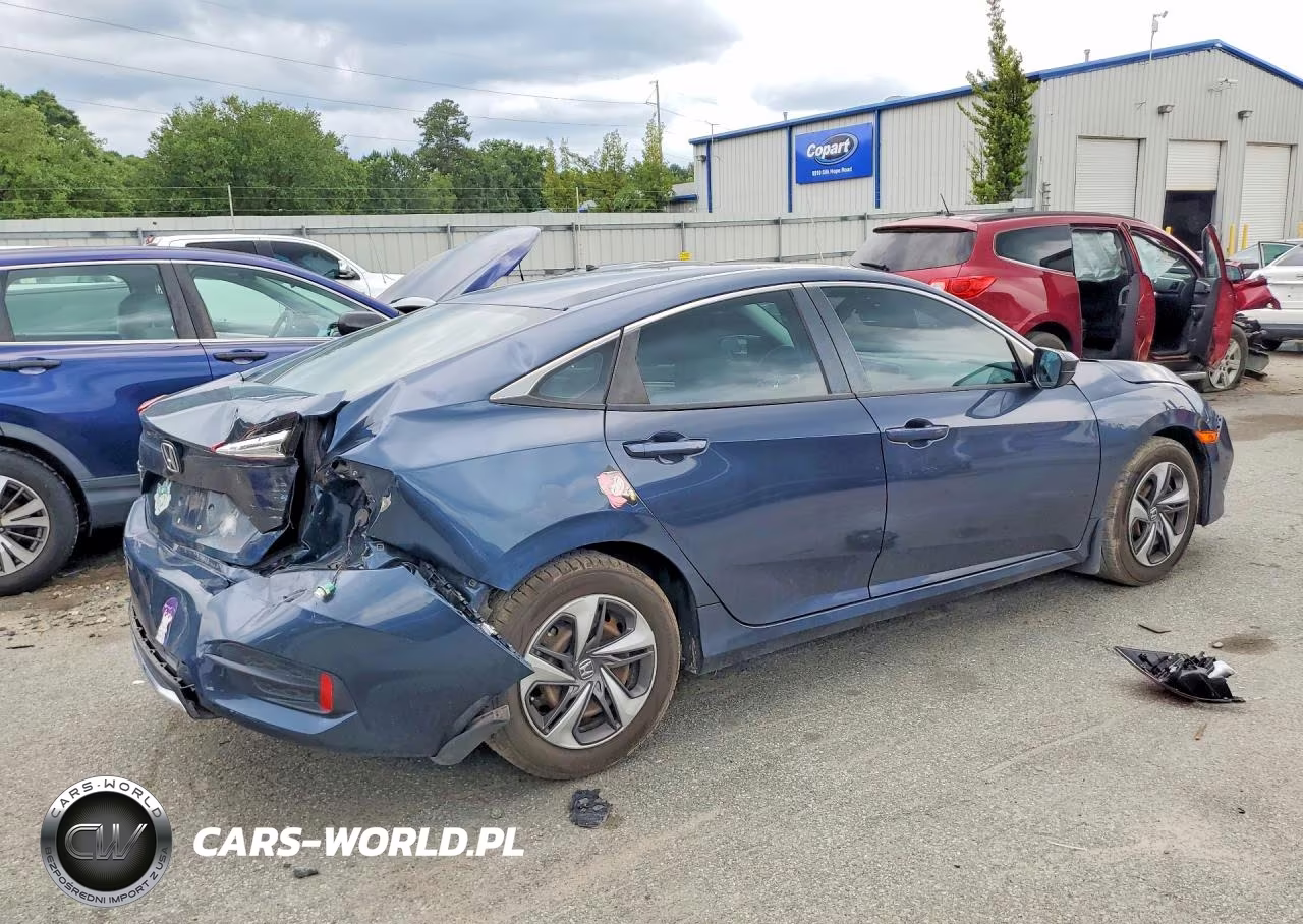 2019 Honda Civic Lx VIN:19XFC2F68KE025182 - 3
