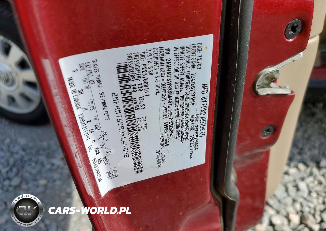 2003 Mercury Grand Marquis Ls VIN:2MEHM75W93X664072 - 13
