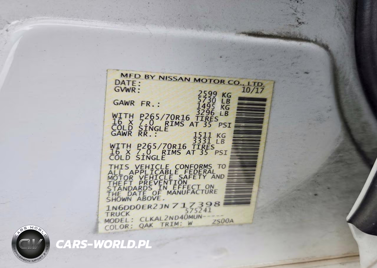 2018 Nissan Frontier Sv VIN:1N6DD0ER2JN717398 - 12