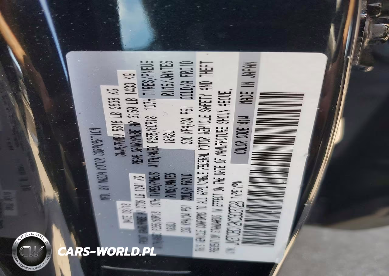 2019 Mazda Cx-9 Touring VIN:JM3TCBCY2K0303728 - 14