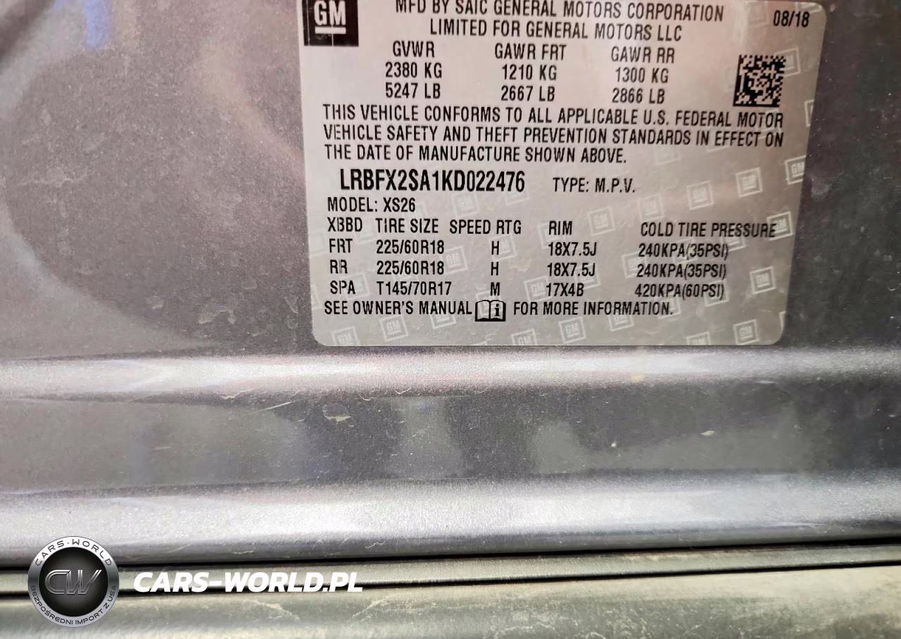 2019 Buick Envision Essence VIN:LRBFX2SA1KD022476 - 13