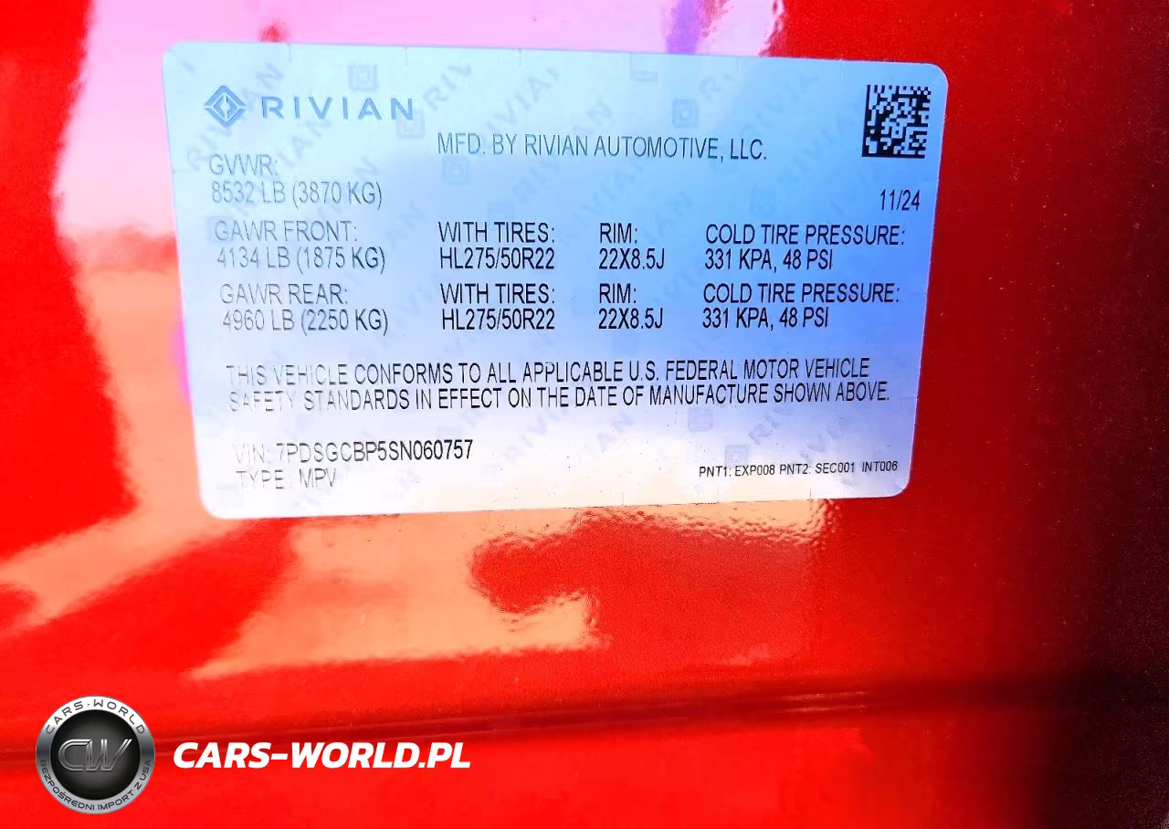 2025 Rivian R1S Premium VIN:7PDSGCBP5SN060757 - 13