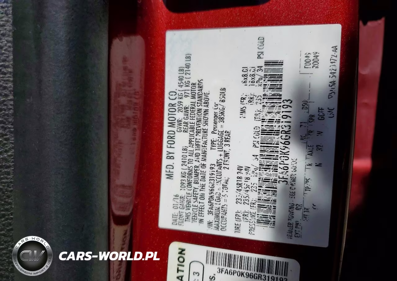 2016 Ford Fusion Titanium VIN:3FA6P0K96GR319193 - 12