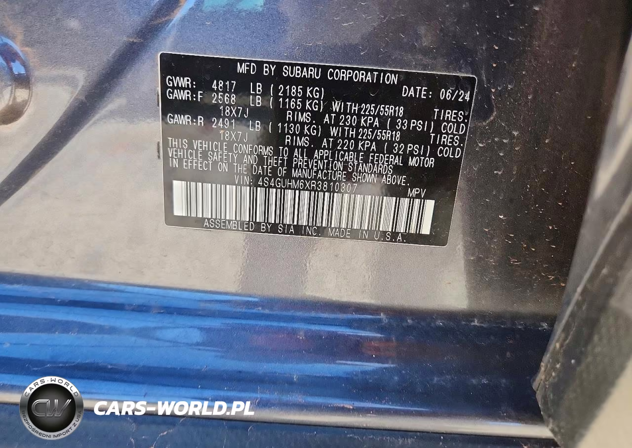 2024 Subaru Crosstrek Limited VIN:4S4GUHM6XR3810307 - 12