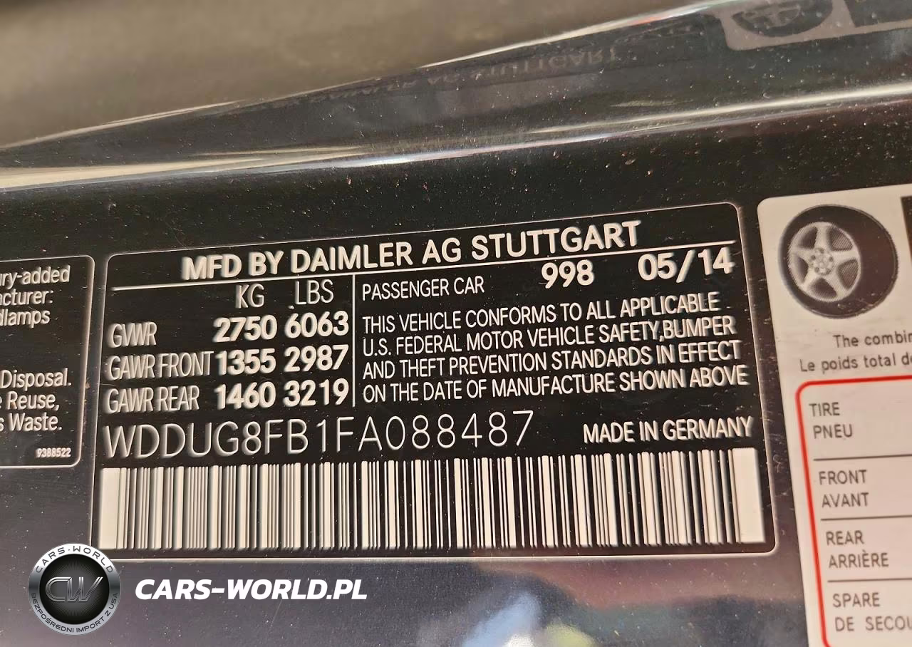 2015 Mercedes-Benz S 550 4Matic VIN:WDDUG8FB1FA088487 - 12