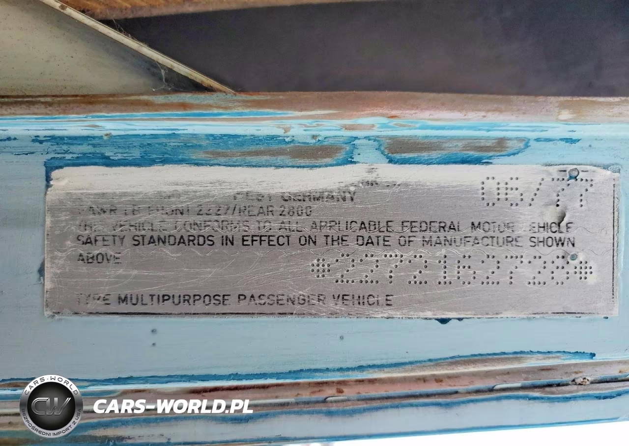 1977 Volkswagon Van VIN:2272162728 - 13