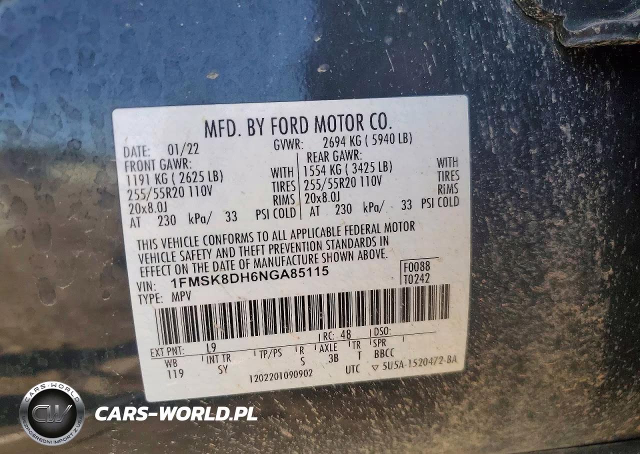 2022 Ford Explorer Xlt VIN:1FMSK8DH6NGA85115 - 13